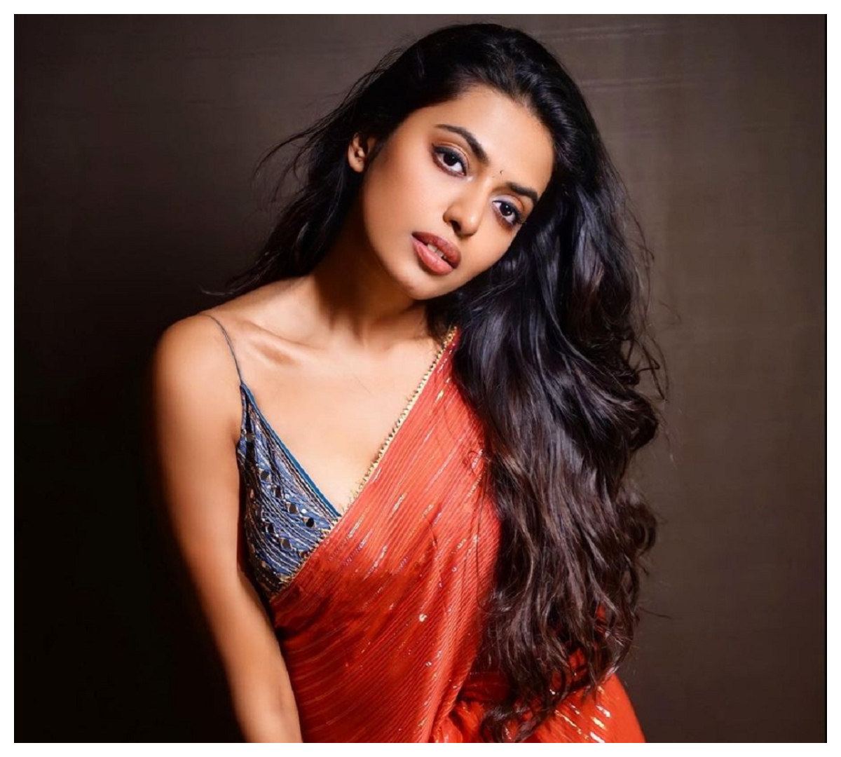 Shivani Rajashekar | చెంగావి రంగు చీరలో శివాని రాజశేఖర్ హొయలు..