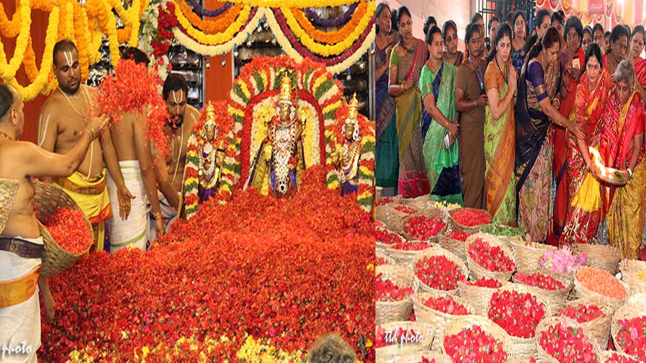 నెల్లూరులో సప్తవర్ణశోభితంగా శ్రీవారి పుష్పయాగం