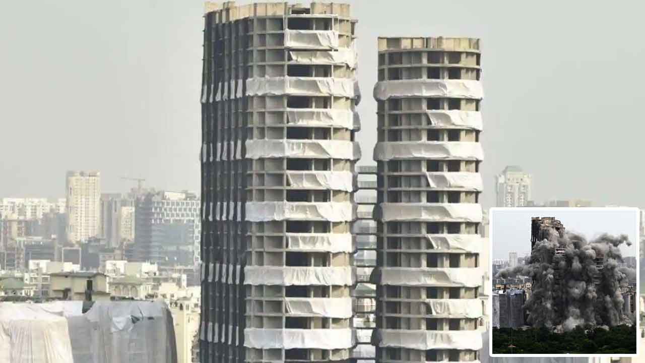 Noida Twin Towers | నొయిడా ట్విన్ ట‌వ‌ర్ల కూల్చివేత న‌ష్టం ఎంతో తెలుసా?!