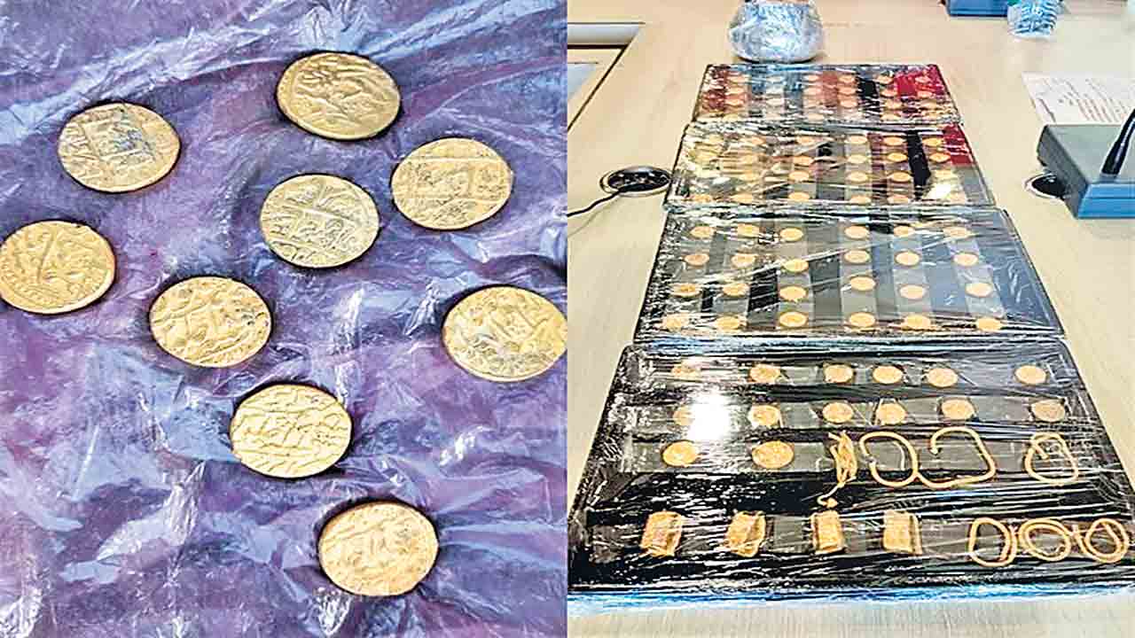 పాడుబడ్డ ఇంట్లో పురాతన బంగారు నాణేలు