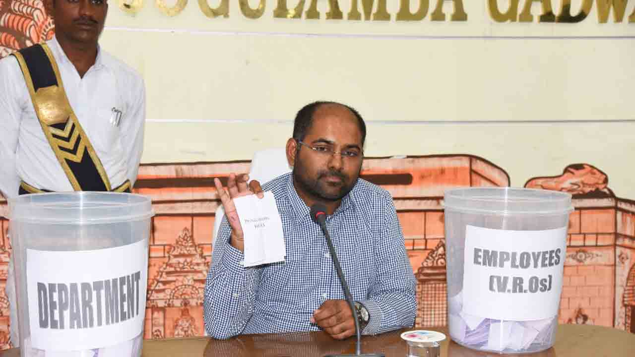 వీఆర్వోలు వారికి కేటాయించిన శాఖల్లో విధుల్లో చేరాలి : కలెక్టర్‌ శ్రీ హర్ష