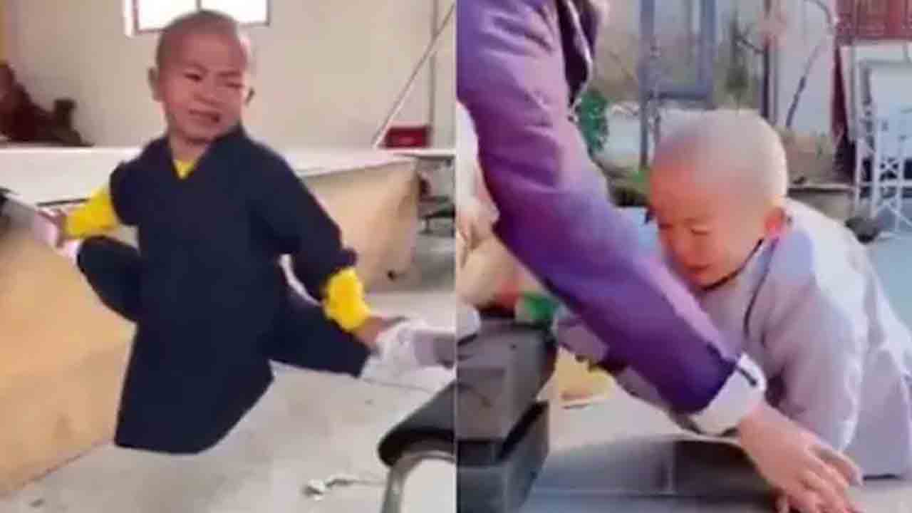 Viral Video: క‌న్నీళ్లు పెట్టుకుంటూ.. మార్ష‌ల్ ఆర్ట్స్ ప్రాక్టీస్!