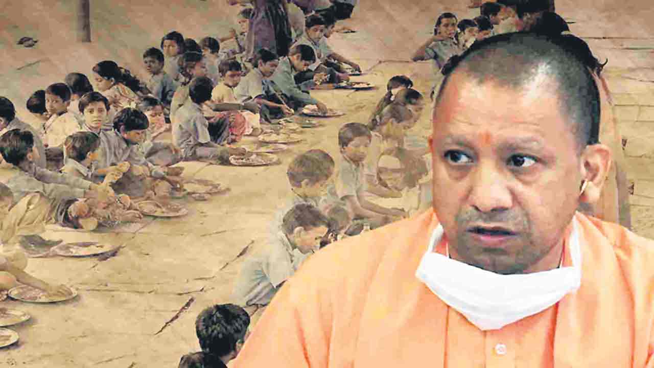 యూపీ బడుల్లో ఆకలికేకలు