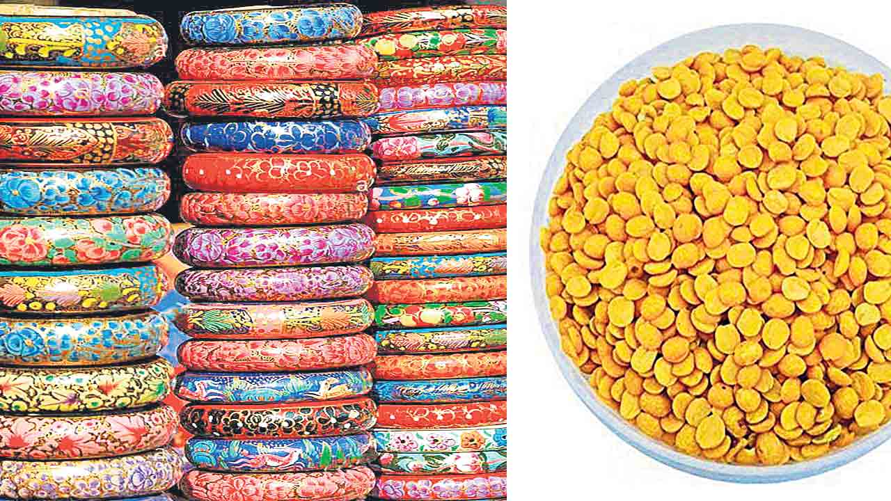 హైదరాబాదీ లక్క గాజులు.. తాండూరు పప్పుకు జీఐ గుర్తింపు!