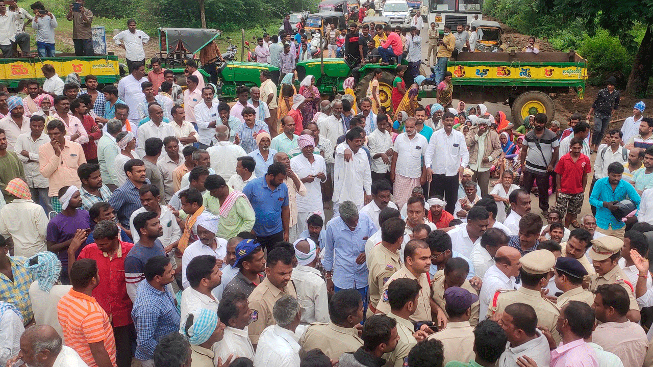 ఉద్రిక్తతకు దారి తీసిన రైతు మృతి ఘటన