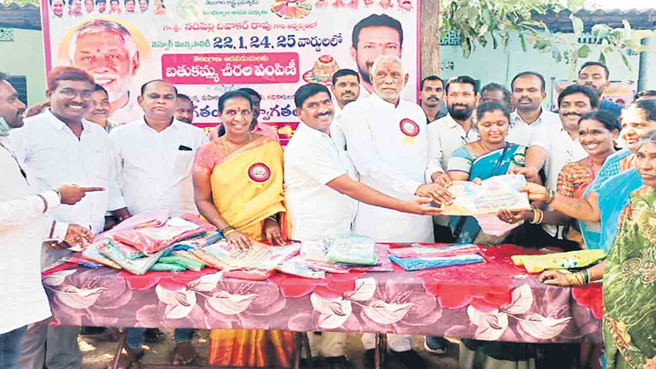 చీర అందె.. చిరునవ్వు చిందించె..