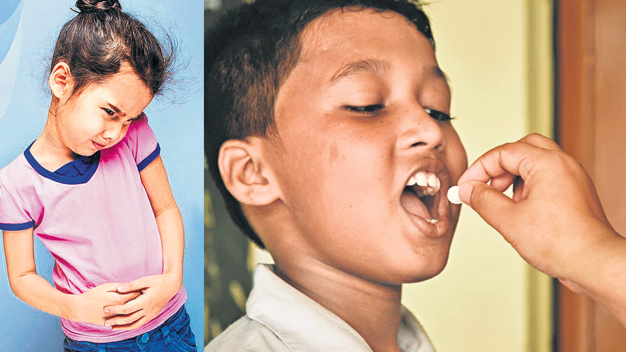 నులిపురుగుల నివారణకు ఆల్బెండజోల్‌ మాత్రలు