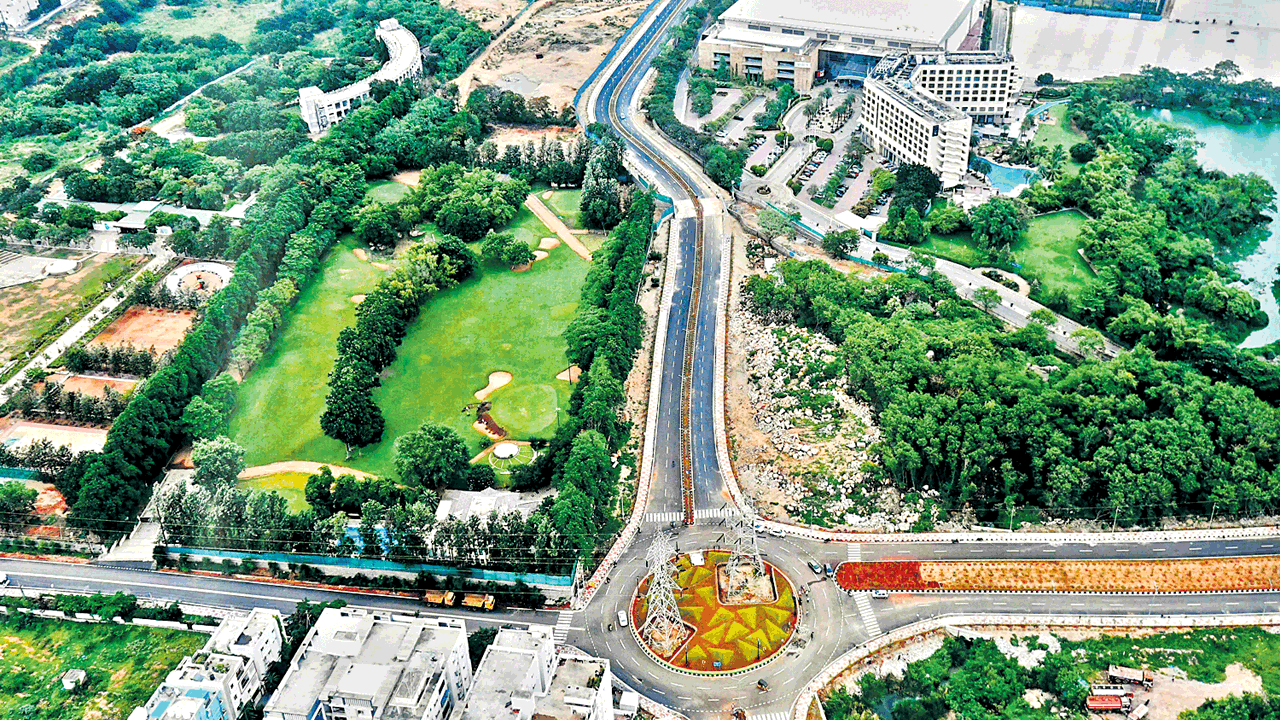 50 లింకు రోడ్లు 120 కిలోమీటర్ల పొడవునా..