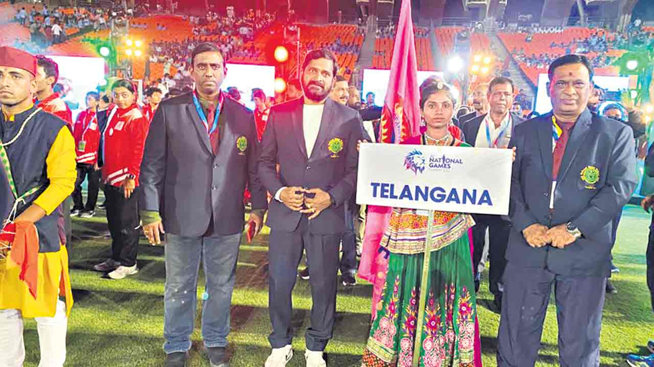 వెలుగు, జిలుగుల మధ్య..అట్టహాసంగా మొదలైన 36వ నేషనల్‌ గేమ్స్‌