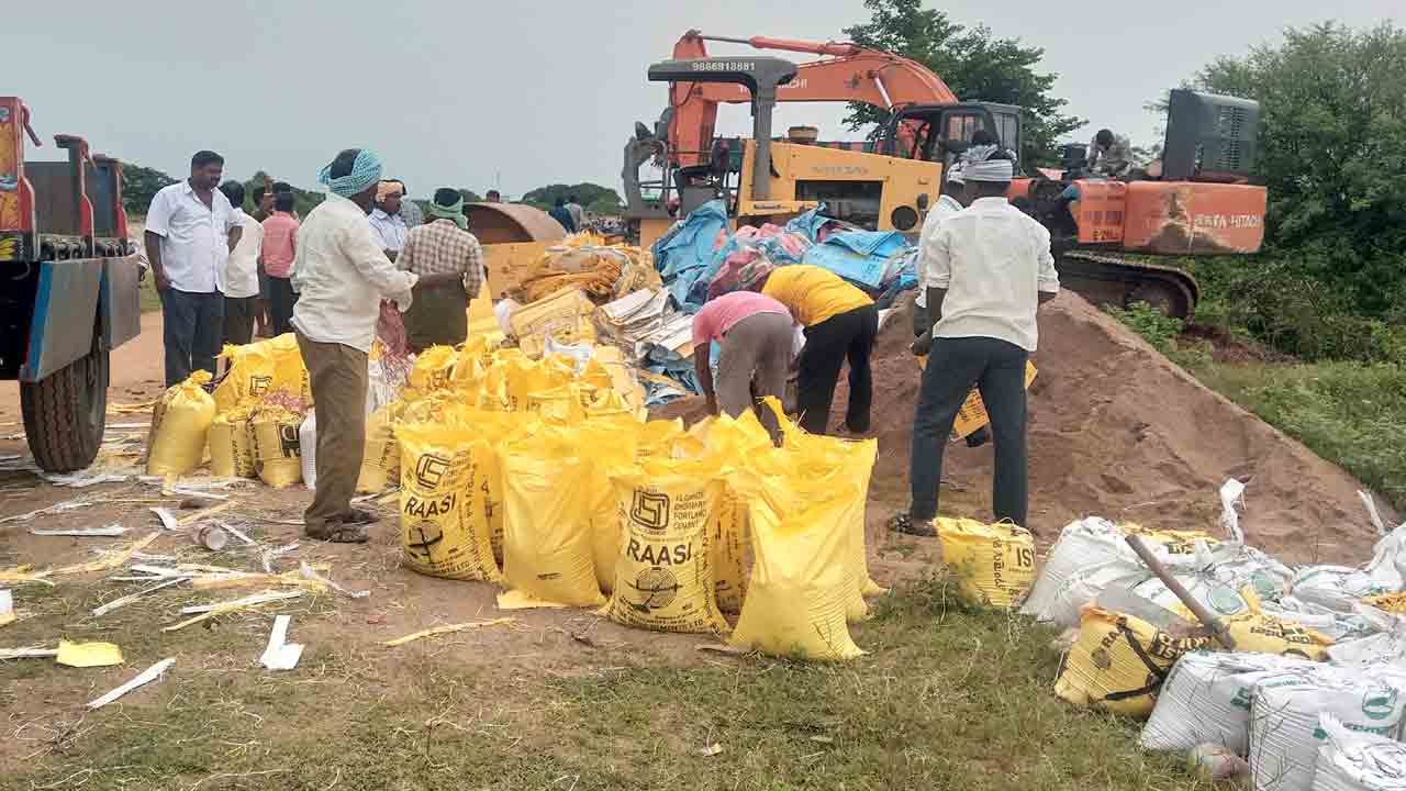 ఎడమ కాల్వ గండికి ముమ్మరంగా మరమ్మతులు