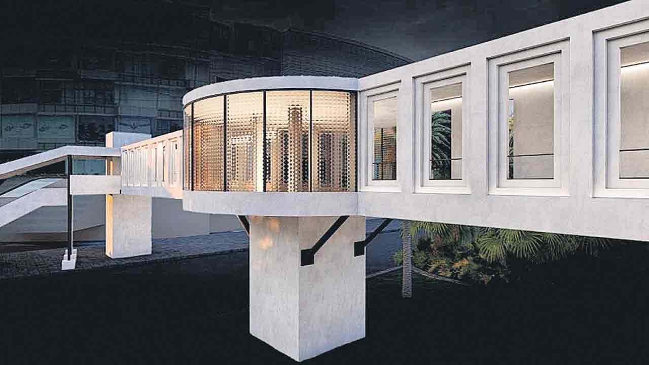 త్రీడీ టెక్నాలజీతో బంజారాహిల్స్‌ ఫుట్‌ఓవర్‌ బ్రిడ్జి