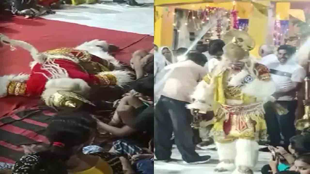 Watch: గణేష్‌ ఉత్సవాల్లో అపశృతి… డ్యాన్స్‌ చేస్తూ హనుమంతుడు వేషం వేసిన వ్యక్తి మృతి