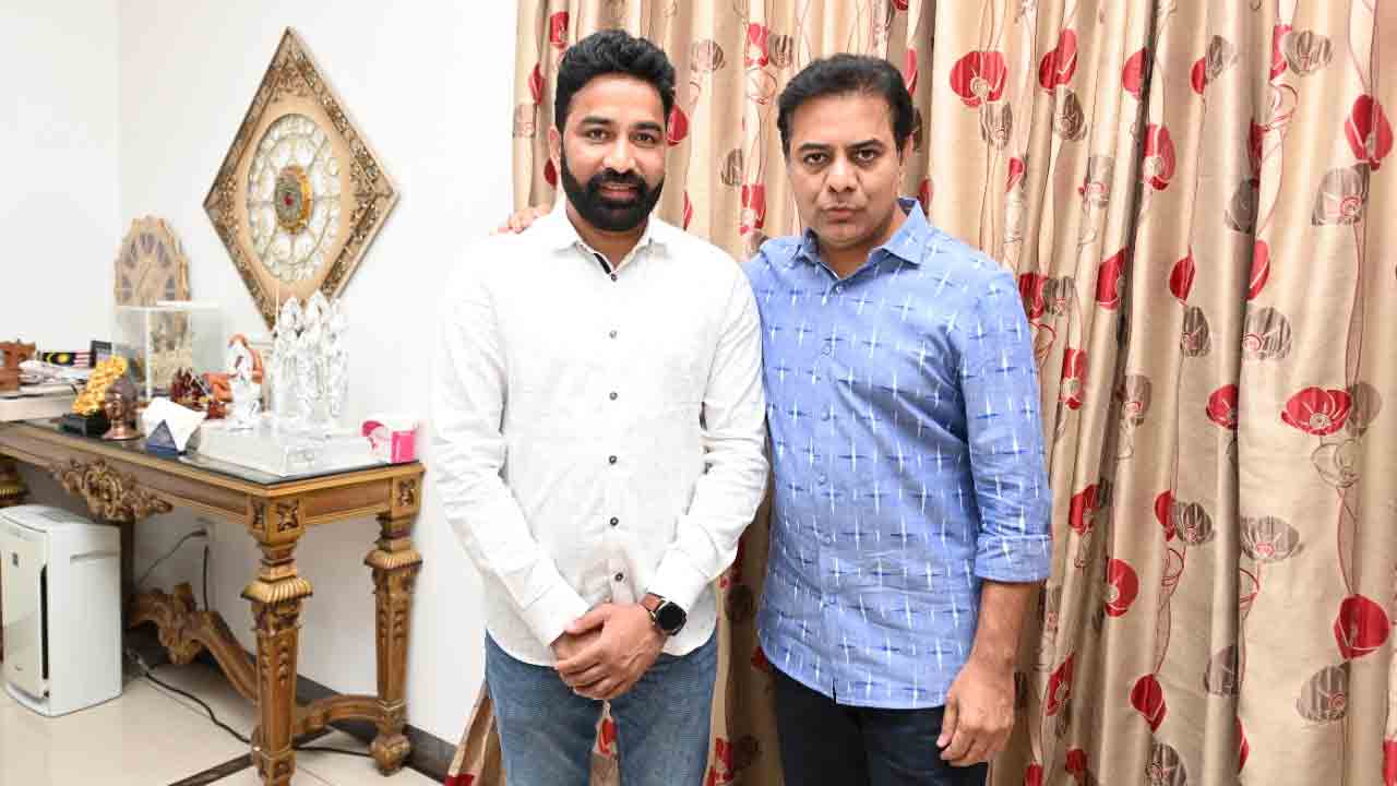 మంత్రి కేటీఆర్‌తో ఆస్ట్రేలియా టీఆర్ఎస్ అధ్య‌క్షుడు కాస‌ర్ల నాగేంద‌ర్ రెడ్డి భేటీ