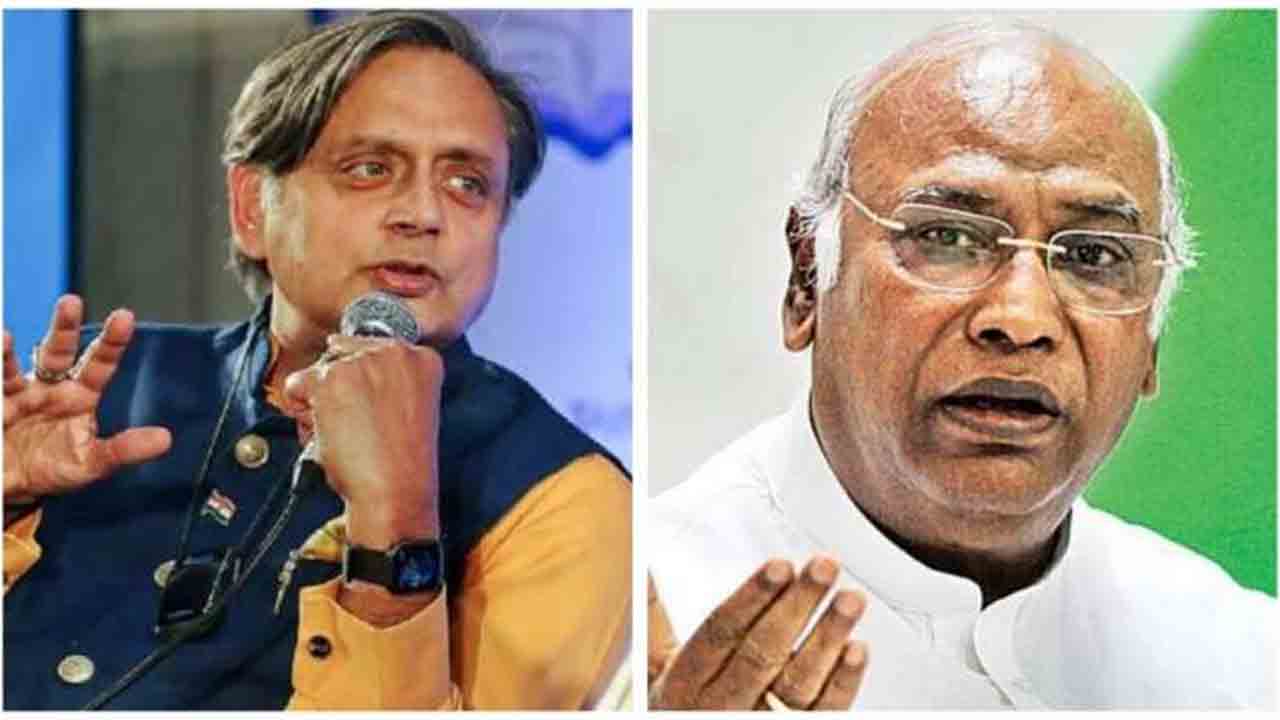 కాంగ్రెస్ అధ్య‌క్ష ఎన్నిక‌లు.. మ‌ల్లికార్జున్ ఖ‌ర్గే వ‌ర్సెస్ శ‌శిథ‌రూర్