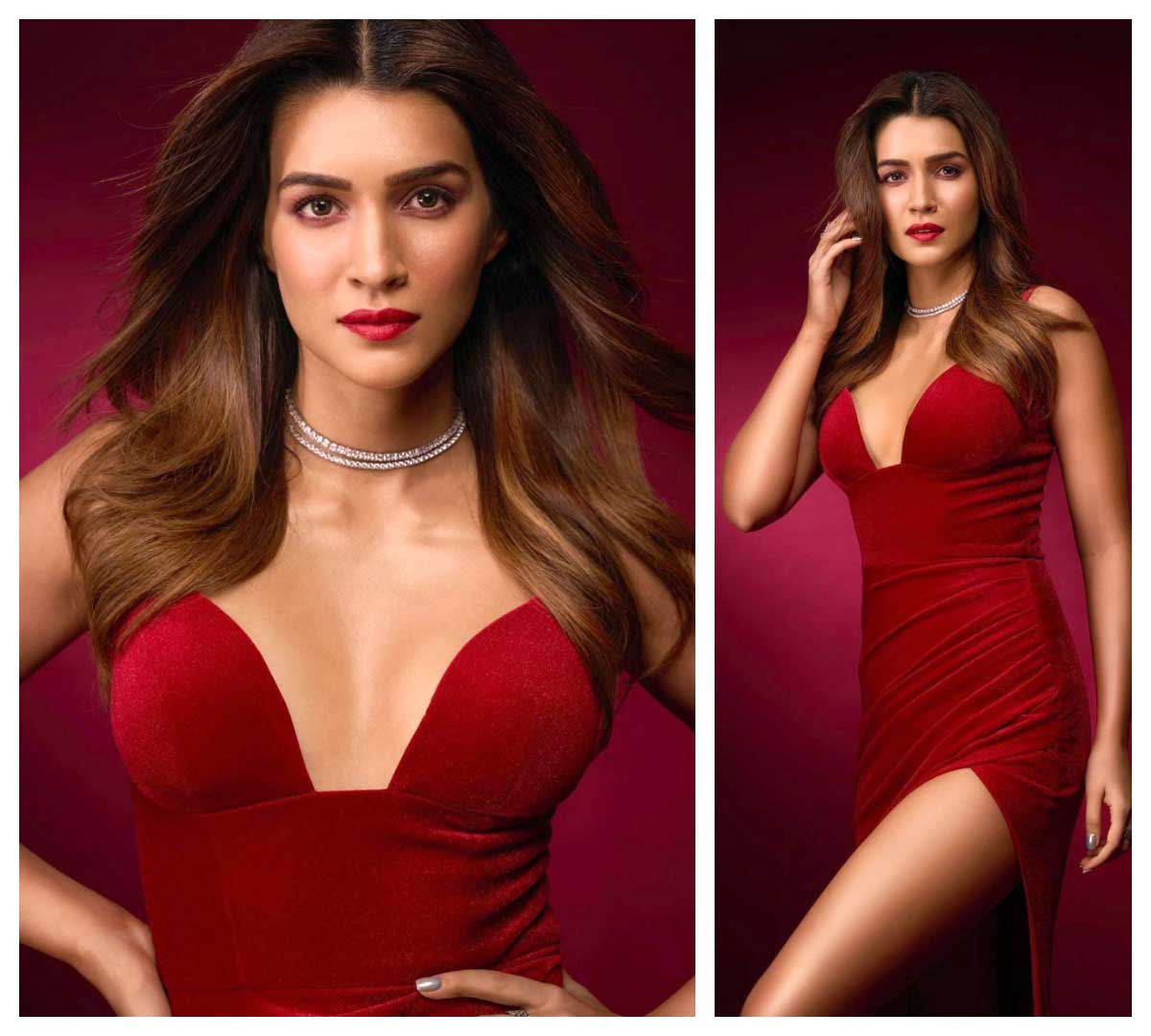 Kriti Sanon | కృతి సనన్ రెడ్ మిర్చీలాంటి అందాల‌కు కుర్ర‌కారు ఫిదా..