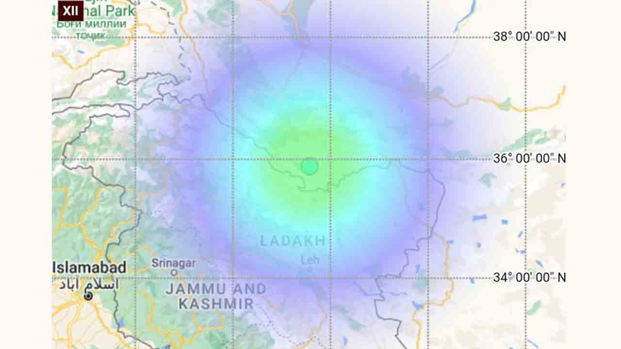 లఢక్‌లో 4.8 తీవ్రతతో భూకంపం
