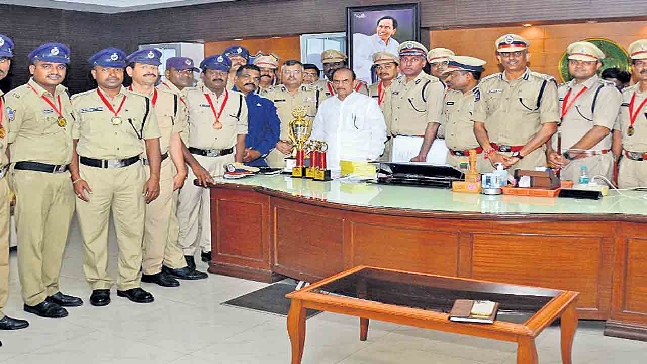 జాతీయ ప్రిజన్‌ డ్యూటీ మీట్‌లో తెలంగాణ టాప్‌