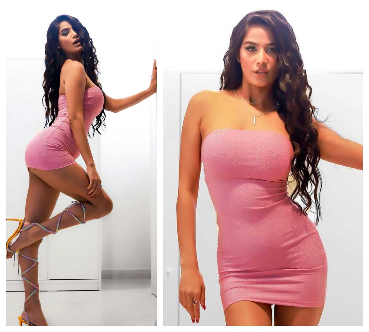 Poonam Pandey | మినీ స్క‌ర్ట్స్‌లో పూన‌మ్ పాండే ఒంపుసొంపులు..