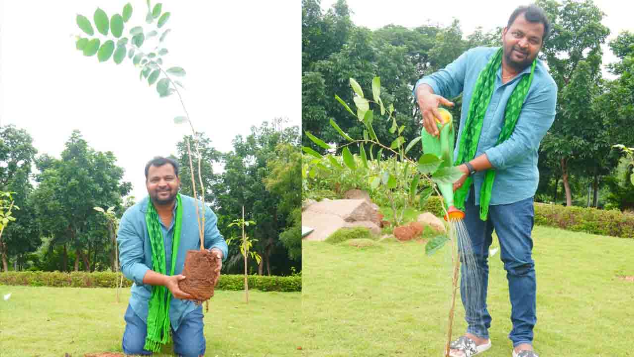 గ్రీన్‌ఇండియా చాలెంజ్‌లో పాల్గొన్న నటుడు ప్రభాకర్‌