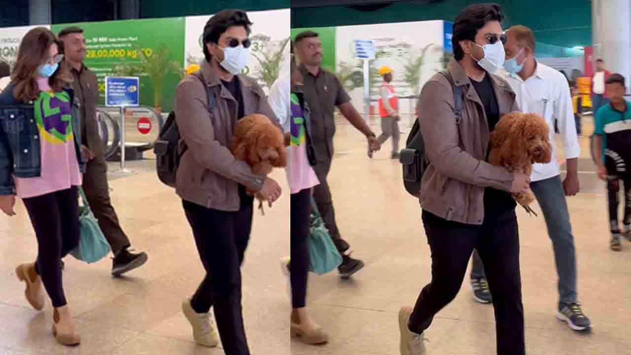 చేతిలో కుక్కపిల్ల  పక్కన వైఫ్‌ ఉపాసన.. ఇంతకీ ఎక్కడికెళ్లారబ్బా? వీడియో వైర‌ల్