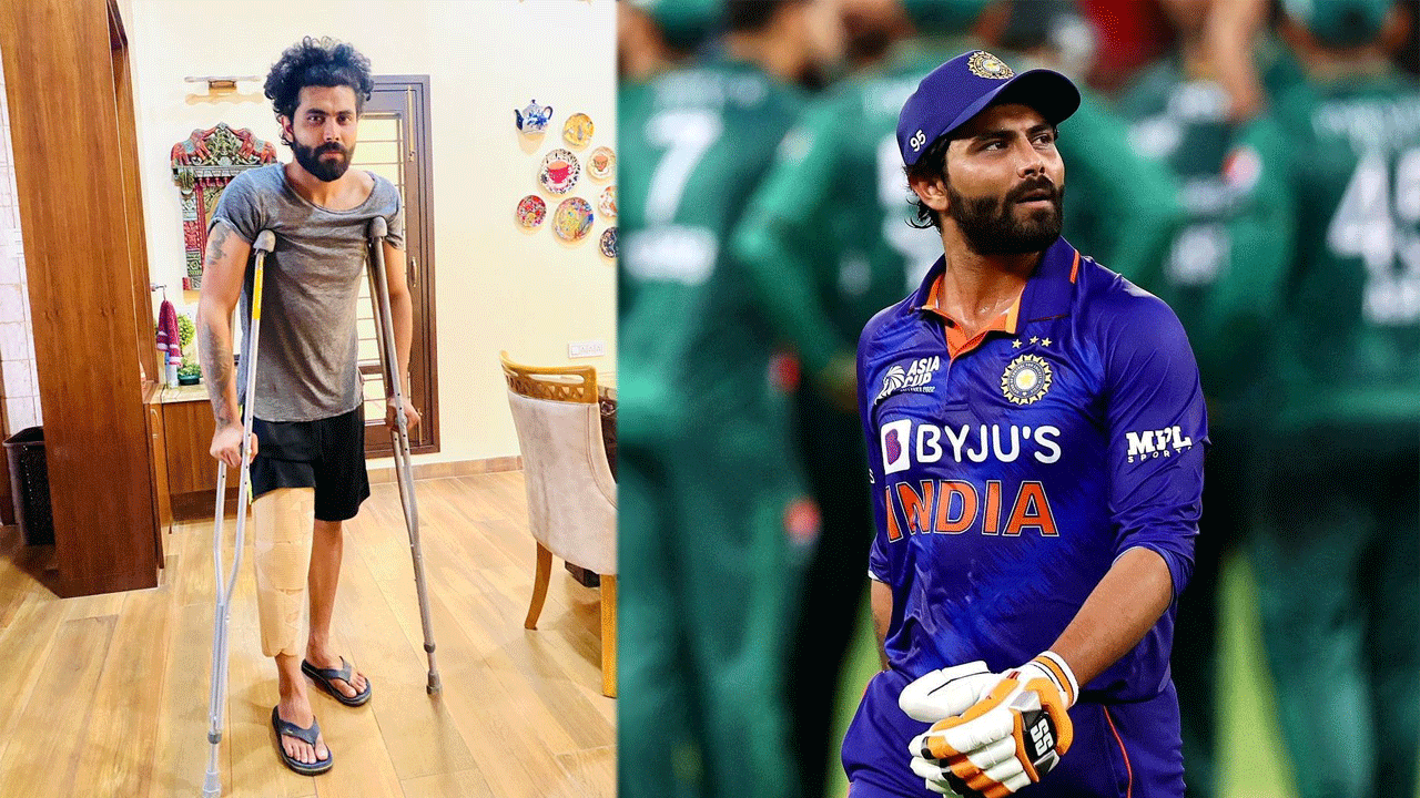 Ravindra Jadeja | ఊతకర్రల సాయంతో నడుస్తున్న జడ్డూ.. ఫొటో వైరల్