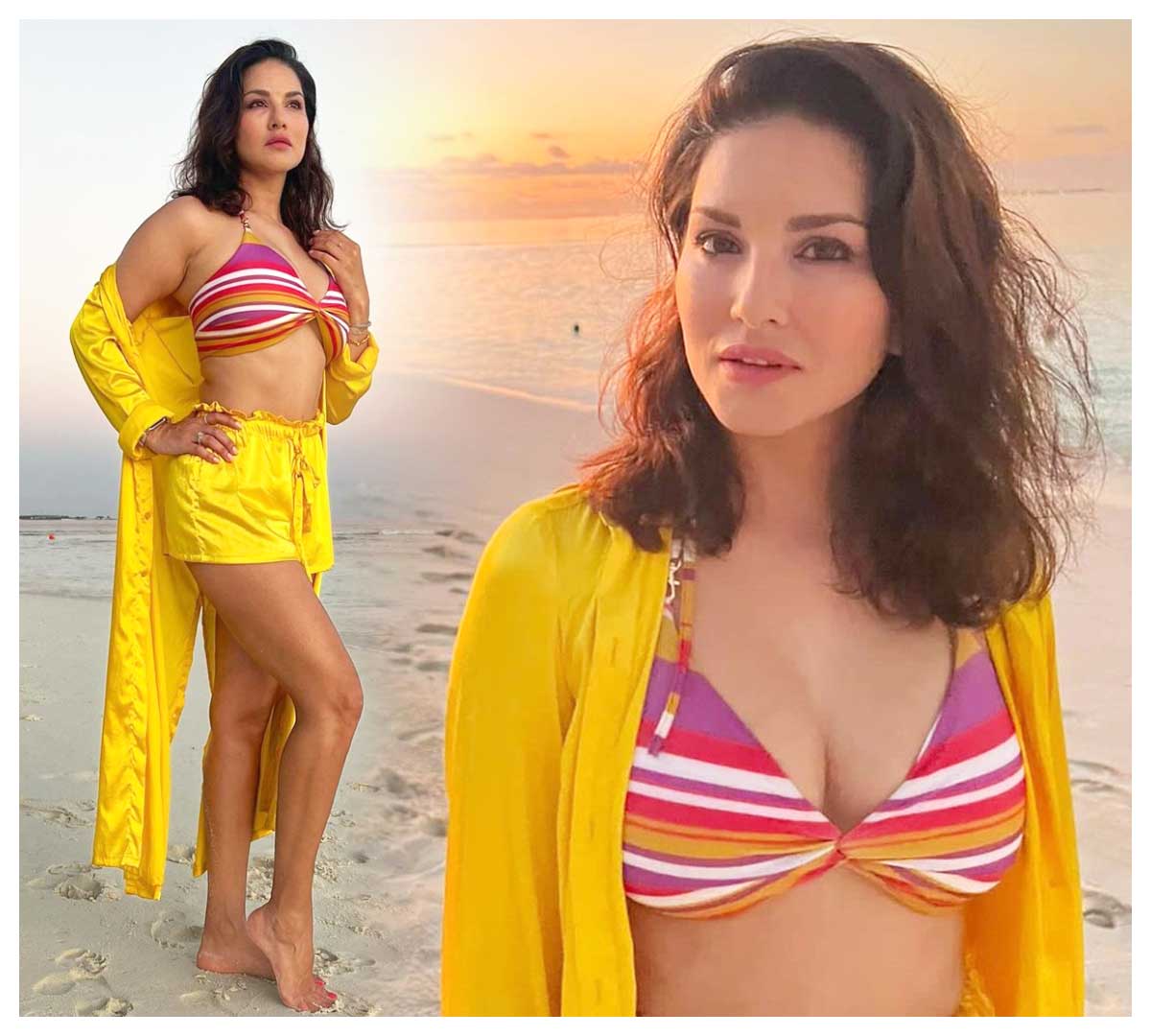 Sunny Leone | పొట్టి నిక్క‌ర్‌లో స‌న్నీలియోన్ సొగ‌సులు..