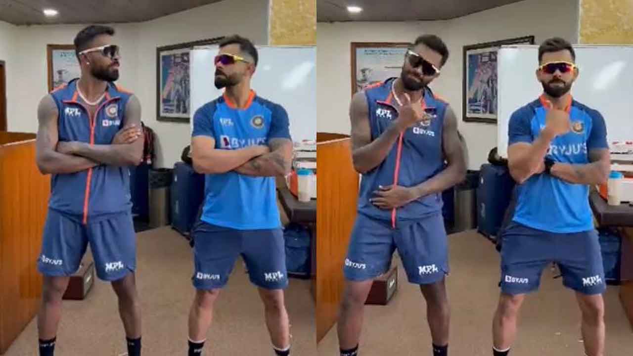 Virat Kohli | రీమిక్స్ పాటకు కలిసి కాలు కదిపిన కోహ్లీ, పాండ్యా.. వీడియో వైరల్