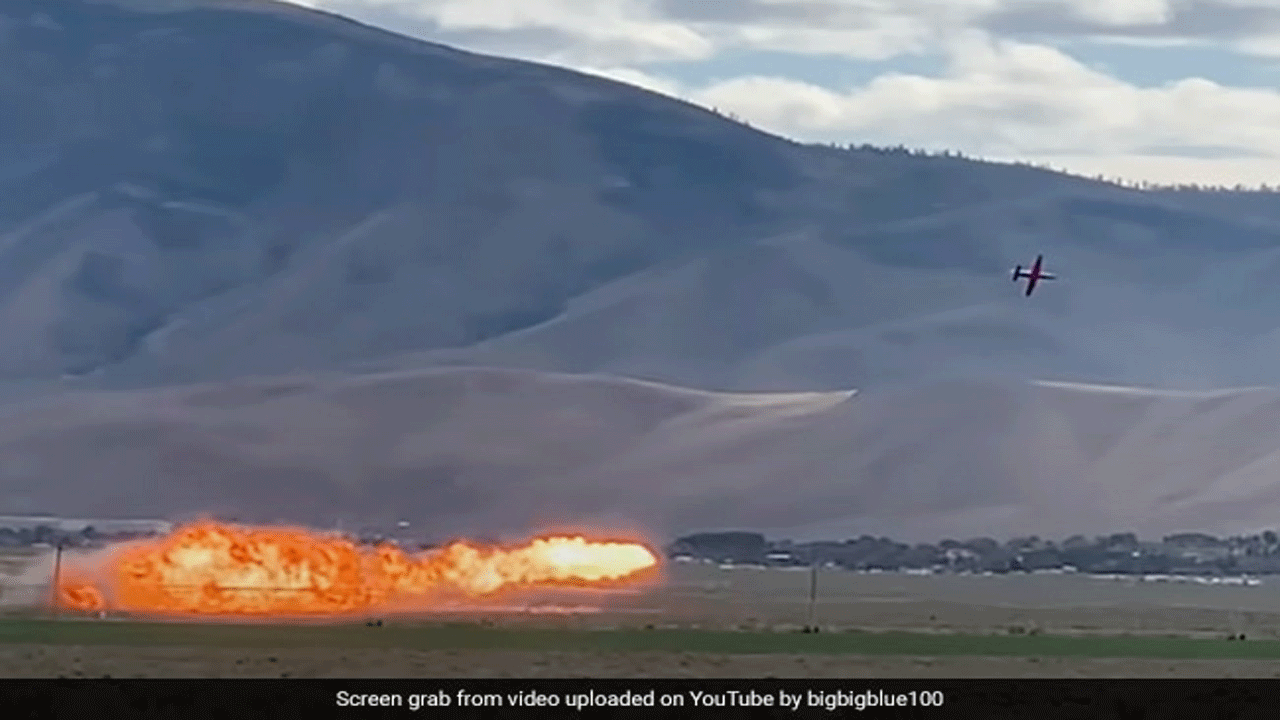 ఎయిర్ రేస్‌లో కుప్ప‌కూలిన‌ జెట్.. వీడియో