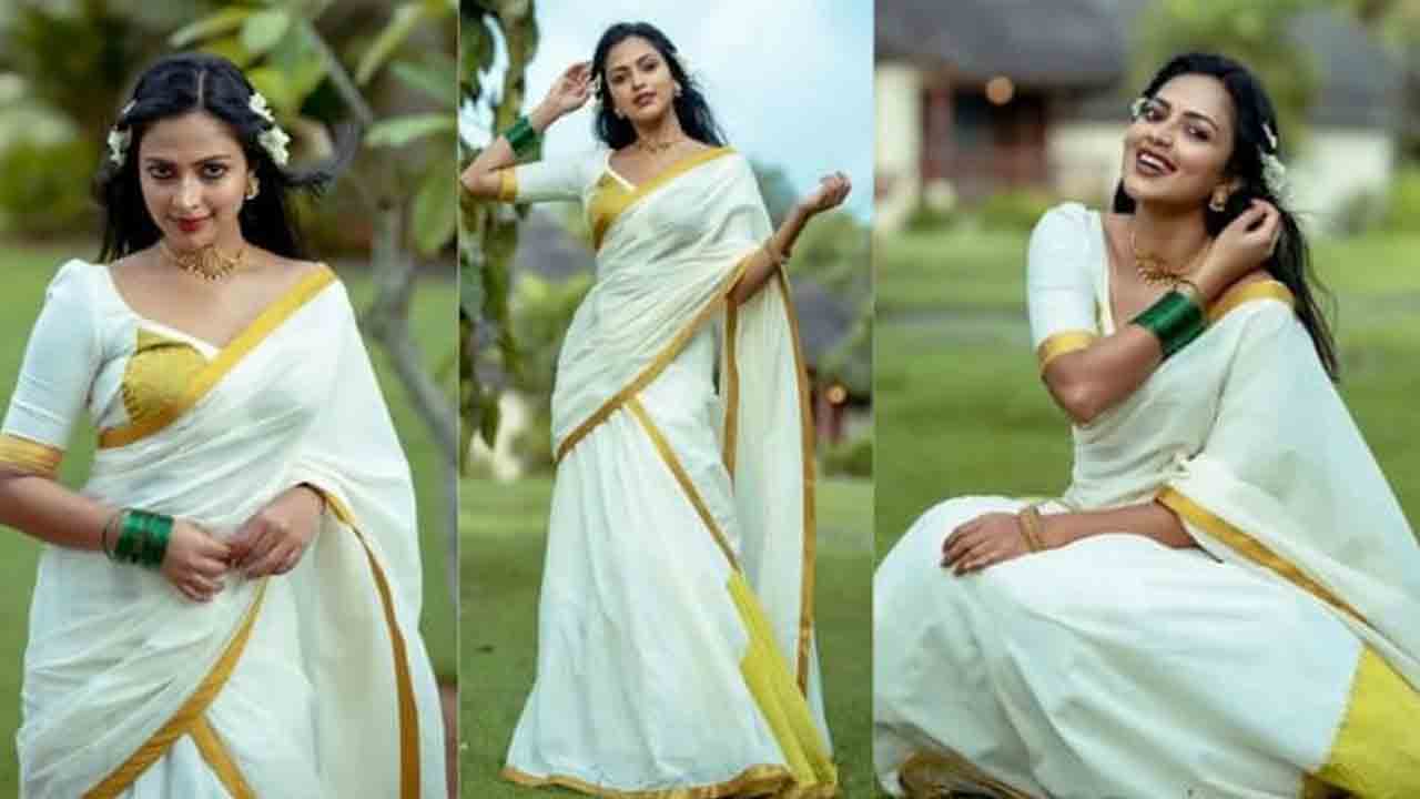 Amala Paul Onam Look | ఈ ‘సీతాకోక చిలుక ఒళ్లెంతో అతిశయం’..ఓనం చీర‌లో అమ‌లాపాల్