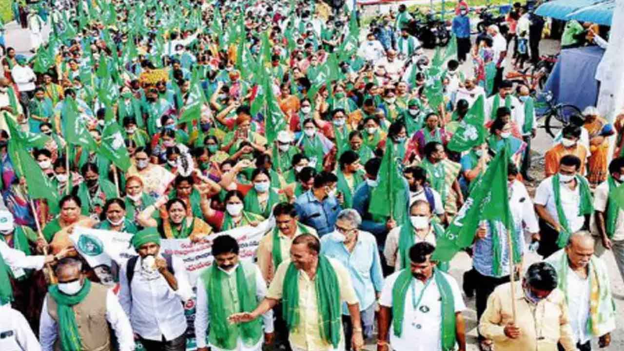 ఏడో రోజు కొనసాగుతున్న రైతుల మహా పాదయాత్ర