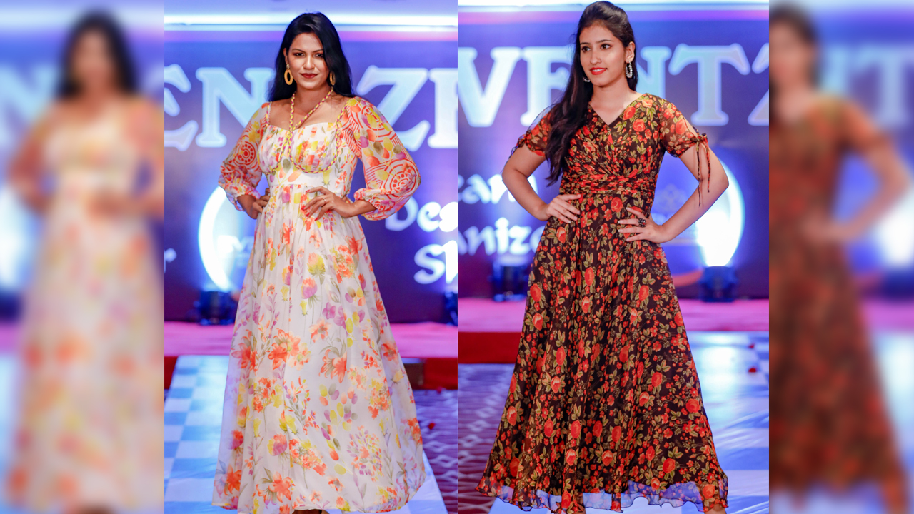 ఉల్లిపొరలాంటి ఫ్యాబ్రిక్‌పై పూల సొగసులే అందం !!