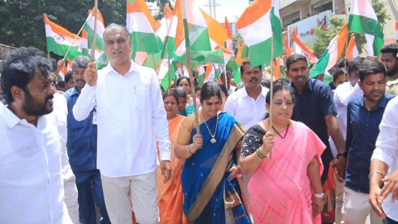 అంబలి కేంద్రాల తెలంగాణను దక్షిణ భారత ధాన్యగారంగా మార్చుకున్నాం : మంత్రి హరీశ్‌ రావు