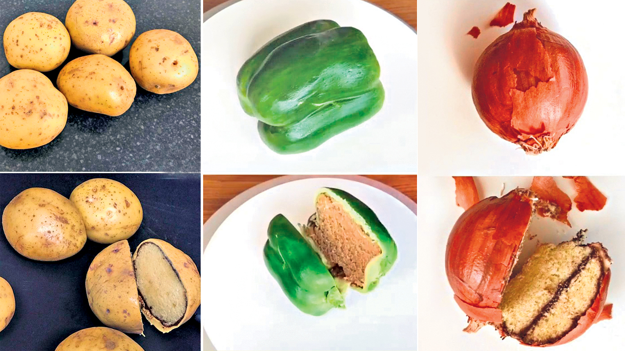 ఫొటోలో క‌నిపిస్తున్న‌వి ఆలుగడ్డ‌లు, ఉల్లిగ‌డ్డ‌లు కాదు.. ఇవి కొత్త‌ర‌కం కేకులు !!