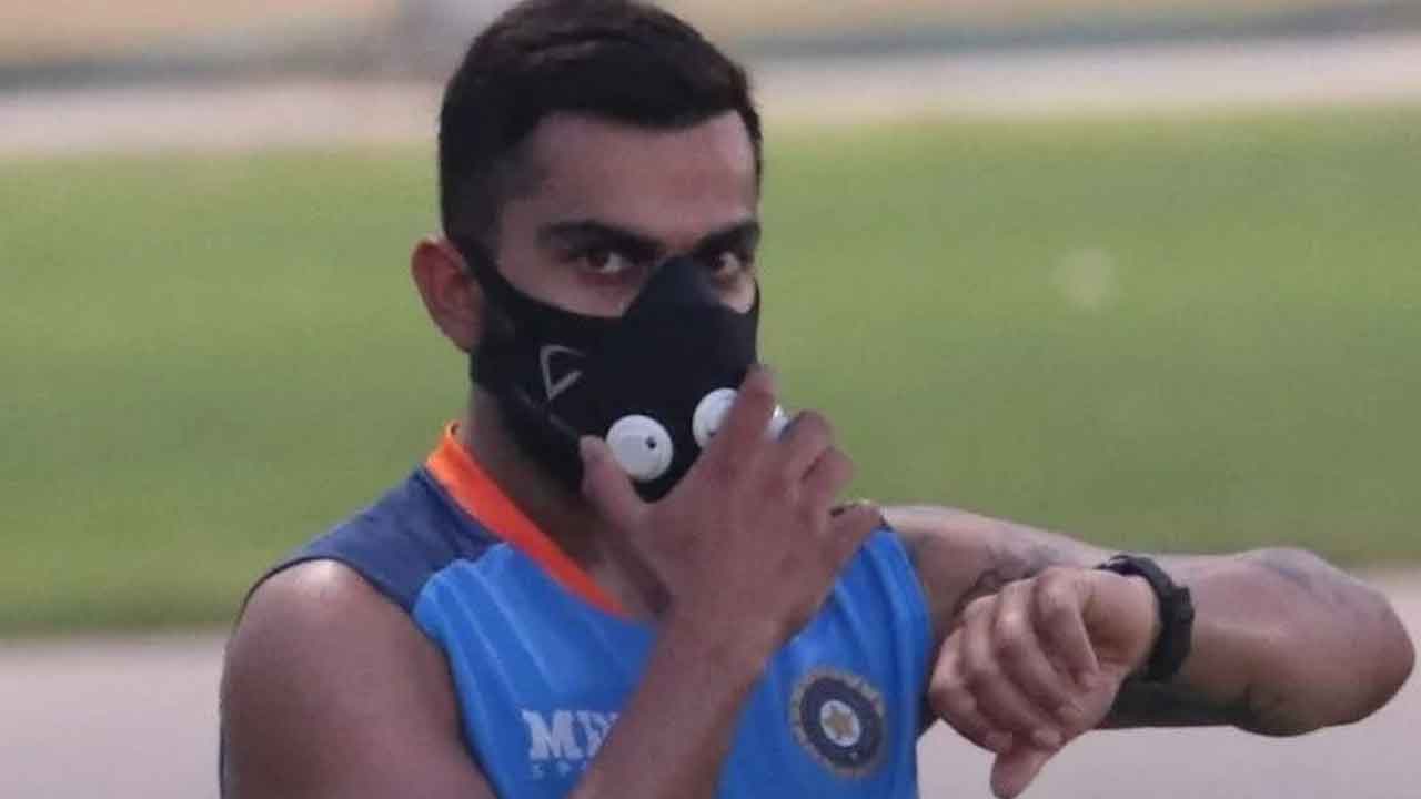హై ఆల్టిట్యూడ్ మాస్క్ ధ‌రించి.. విరాట్ కోహ్లీ క‌ఠోర‌ శిక్ష‌ణ‌