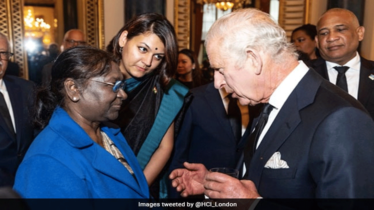 కింగ్ ఛార్లెస్‌ను క‌లిసిన ద్రౌప‌ది ముర్ము