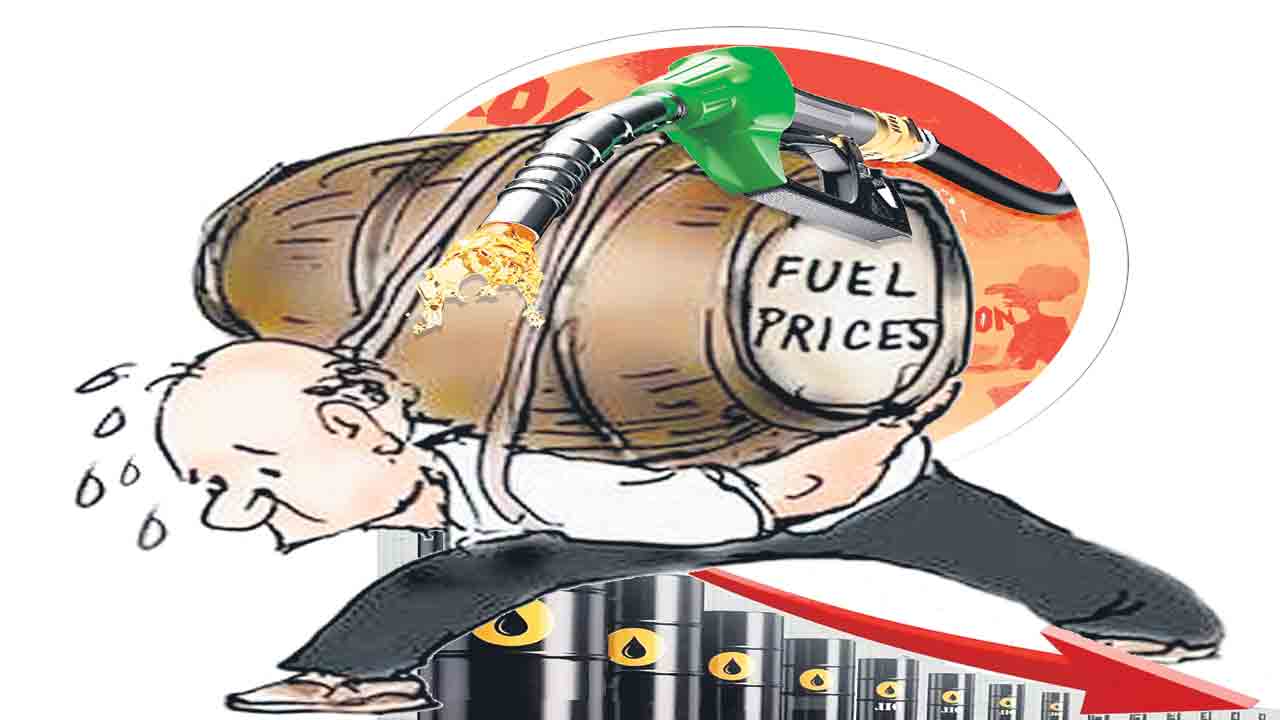 క్రూడ్‌ ధర తగ్గినా.. పెట్రో మంట తగ్గలే