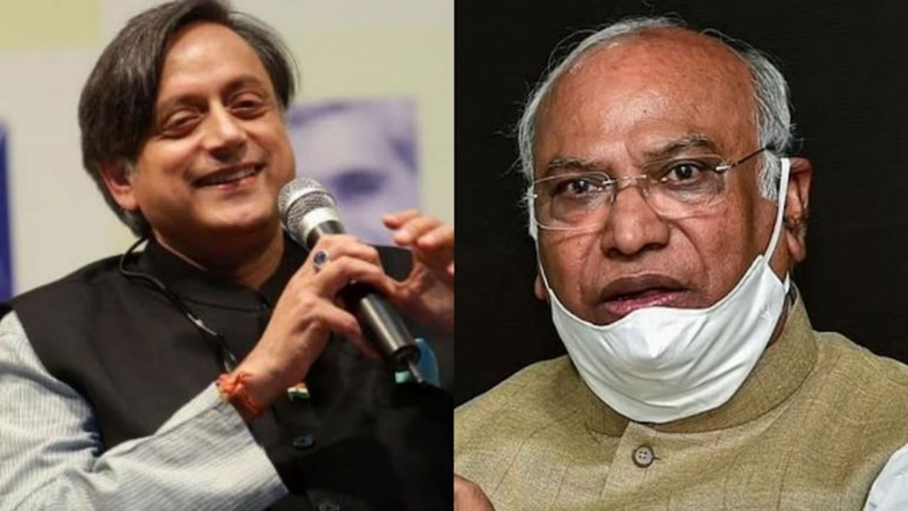 ఖ‌ర్గే, శ‌శి మ‌ధ్యే ఫైన‌ల్ ఫైట్