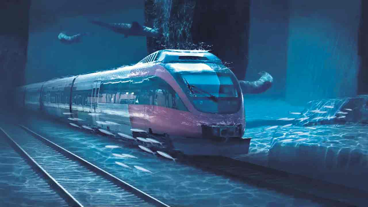 సముద్ర గర్భంలోంచి బుల్లెట్‌ రైలు