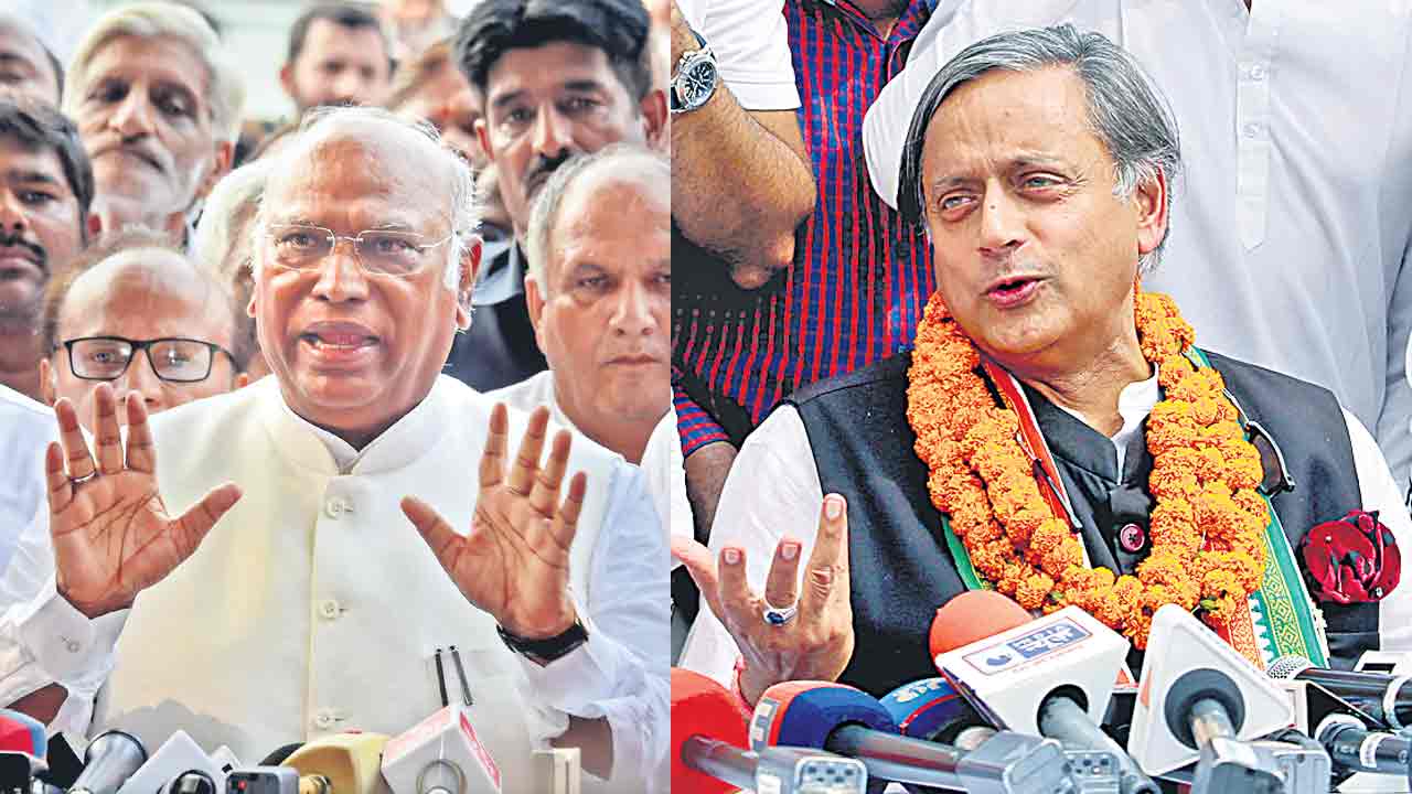 ఖర్గే వర్సెస్‌ థరూర్‌