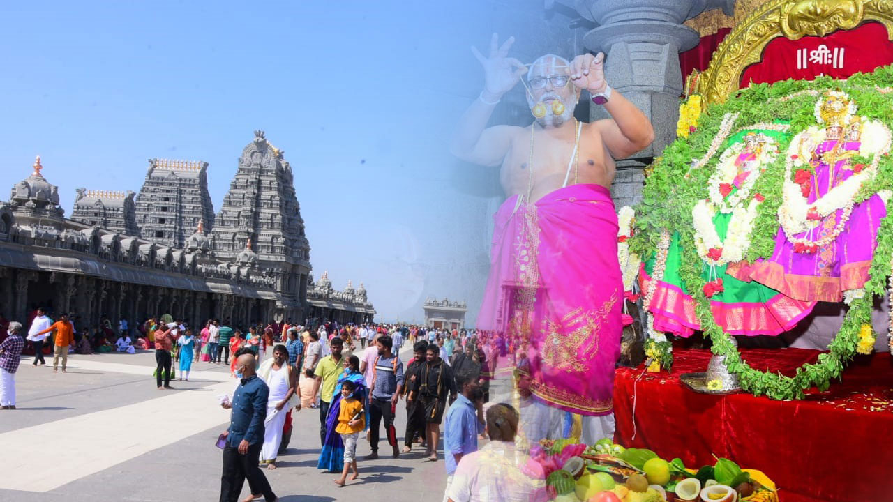 యాదాద్రిలో భక్తజన సందోహం