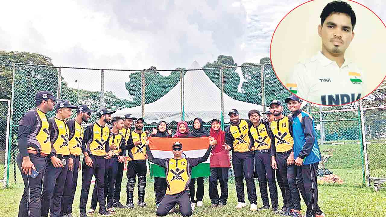 బేస్బాల్ భారత జట్టులో మనోడు