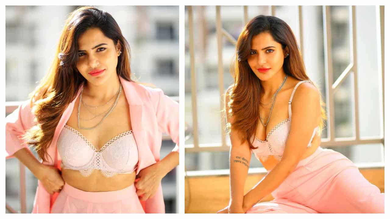 Ashu Reddy | గులాబీ డ్రెస్‌లో ఆషూ రెడ్డి అందచందాలు..