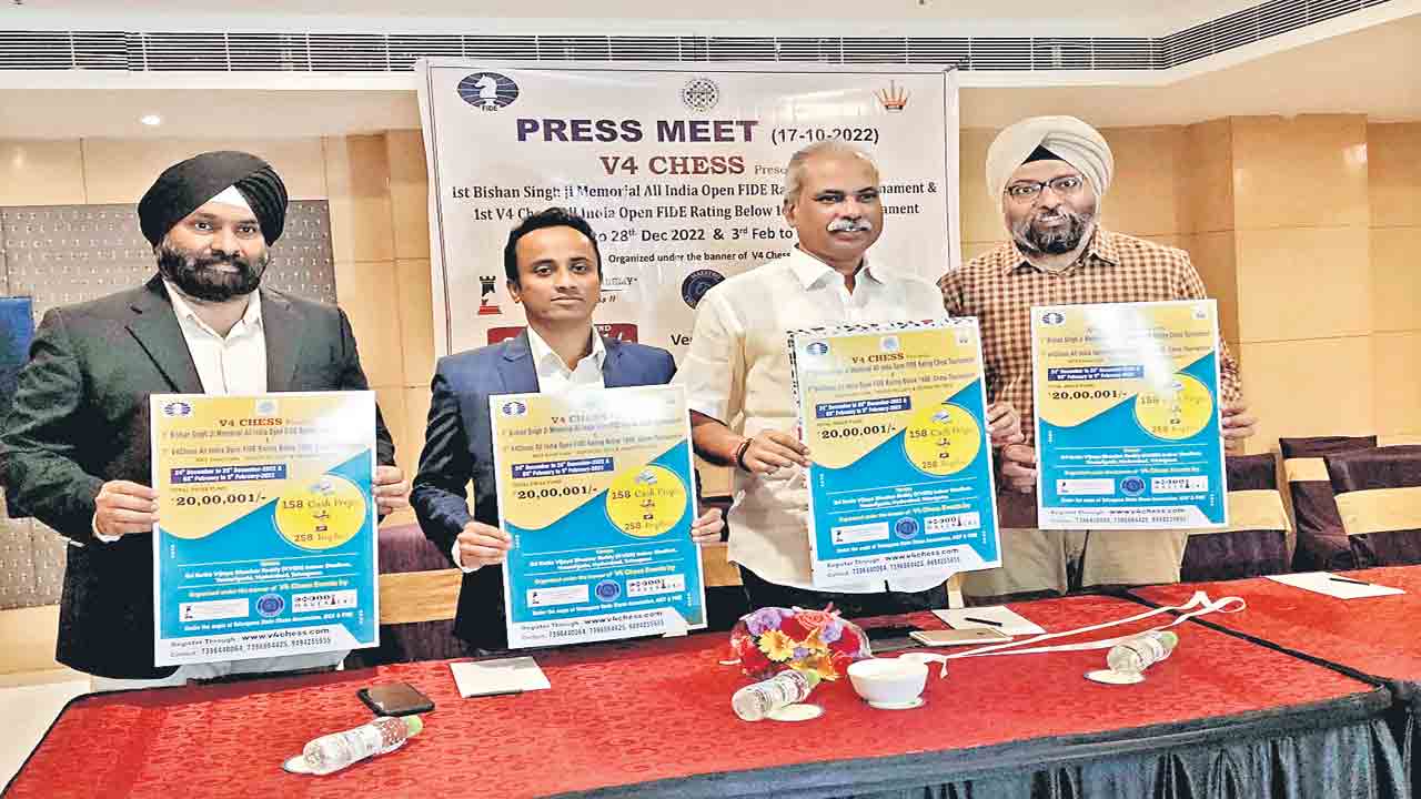 హైదరాబాద్‌లో ఆలిండియా చెస్‌ టోర్నీలు