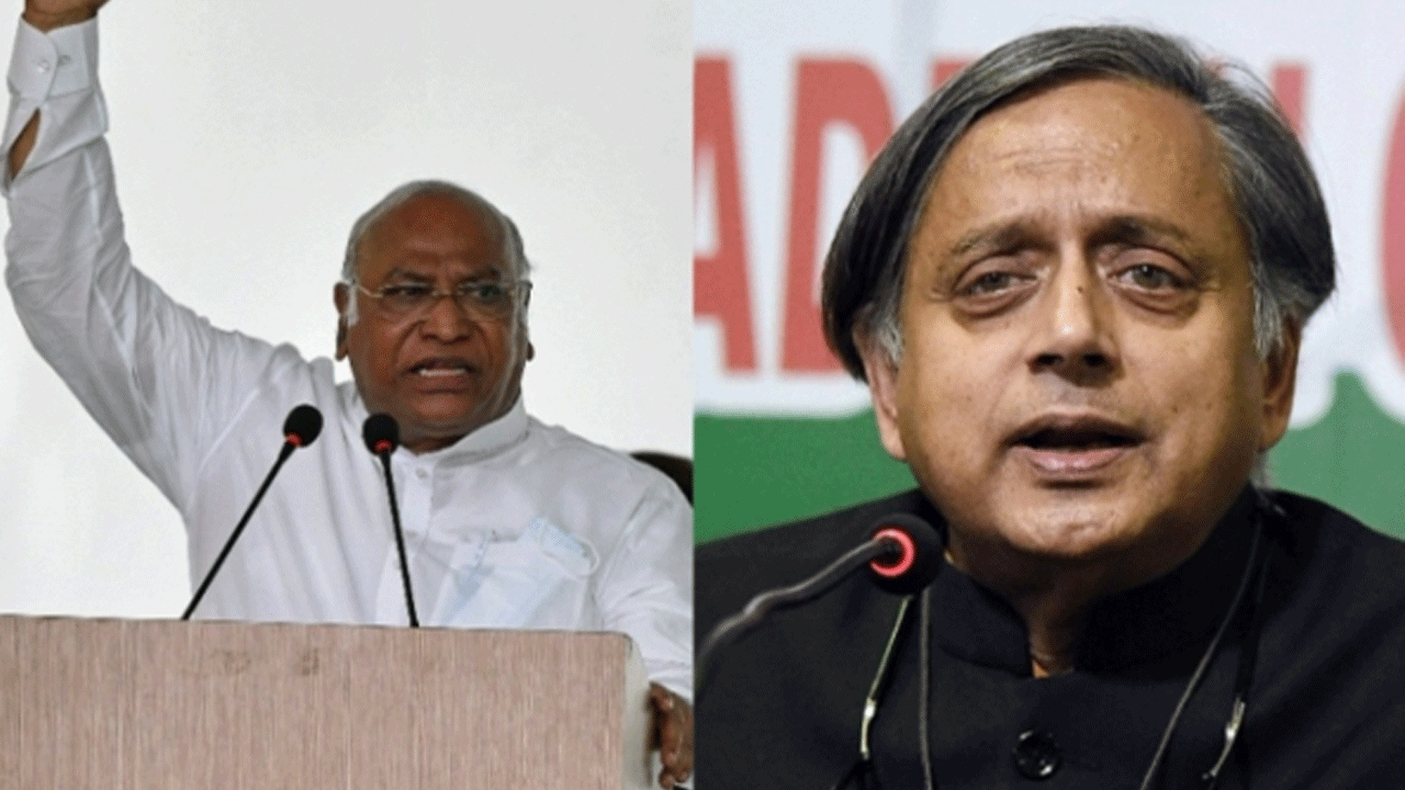 ఖర్గే Vs థరూర్‌.. రేపే కాంగ్రెస్‌ పార్టీ అధ్యక్ష పోరు