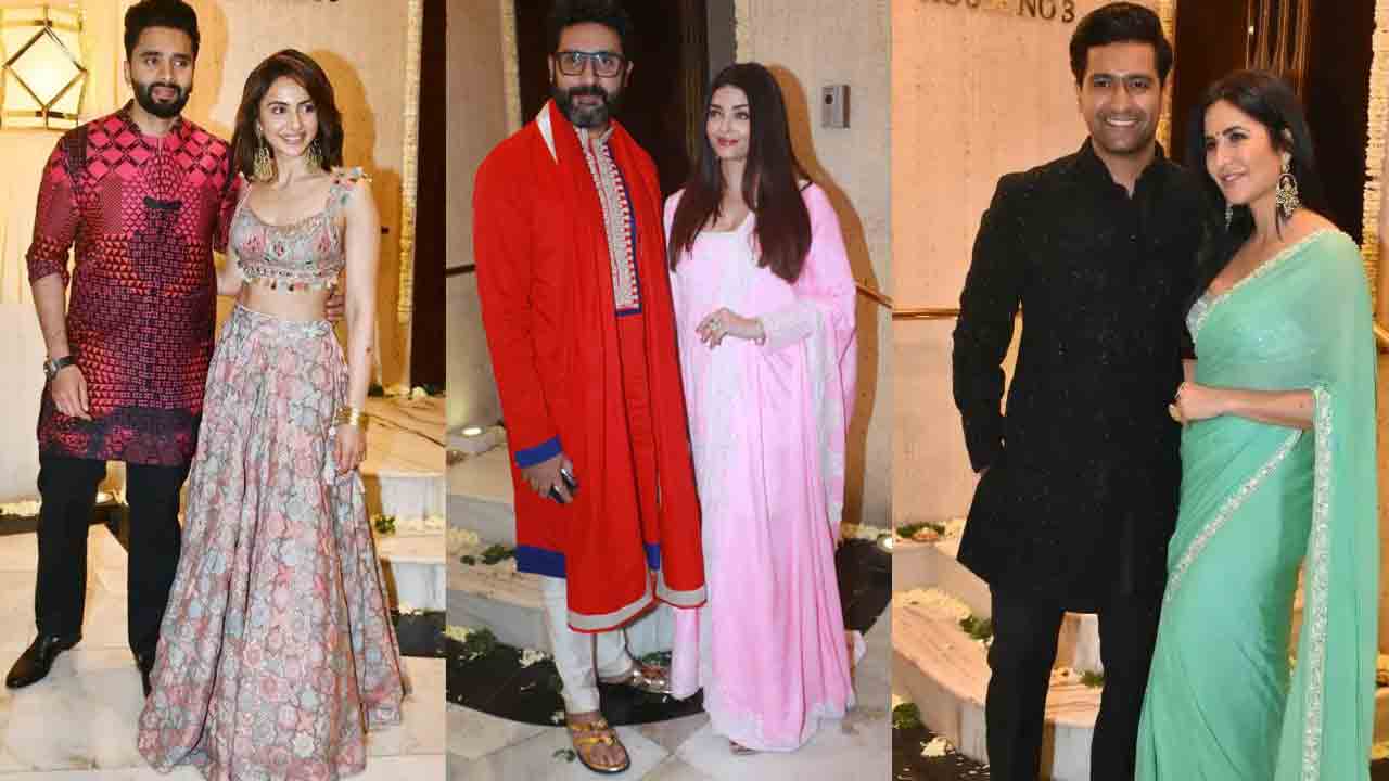 Bollywood Stars | దీపావళి పార్టీలో మెరిసిన బీటౌన్‌ తారలు