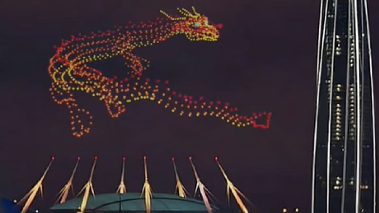 Drone Dragon | ఆకాశంలో డ్రాగన్.. వైరల్ అవుతున్న డ్రోన్ వీడియో