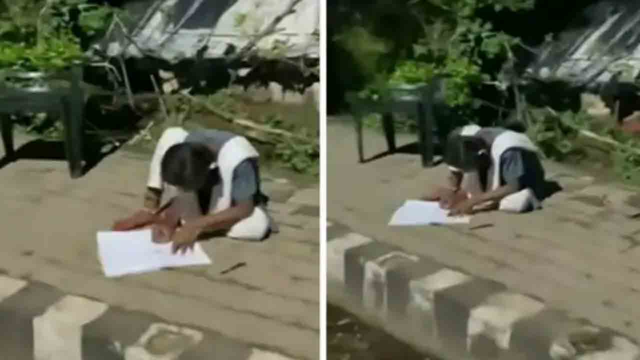 వీధి లైట్ల వెలుగులో బాలిక చదువు… ఆమె అంకితభావంపై ప్రశంసలు