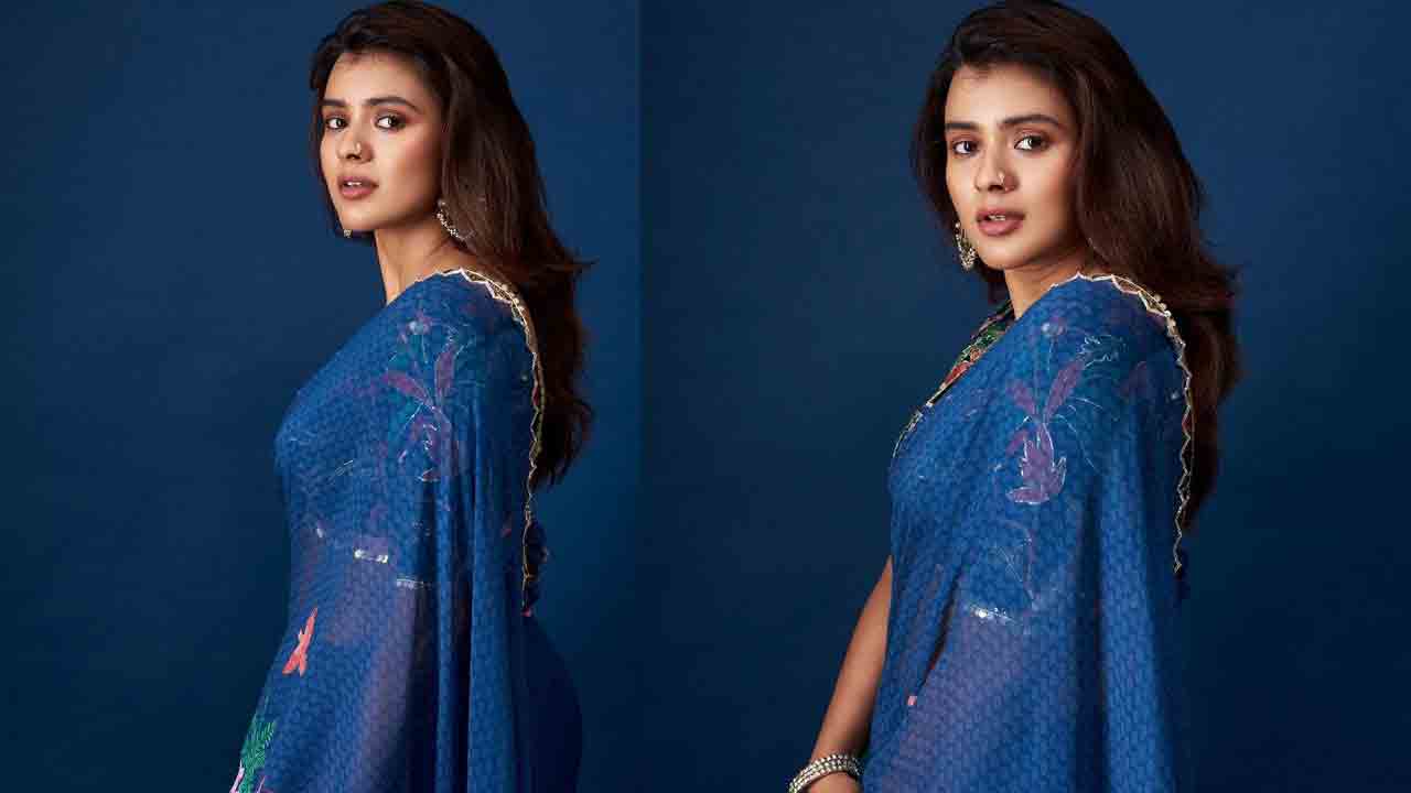 Hebah Patel | ‘నీలిరంగు చీర‌లోనా..చంద‌మామా నీవే జాన‌’..హెబ్బా ప‌టేల్ లుక్‌కు ఫిదా అవ్వాల్సిందే