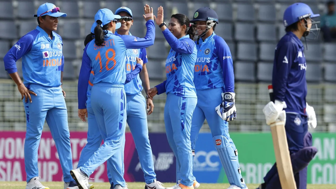 IND vs THAI | చెలరేగిన భారత అమ్మాయిలు.. 6 ఓవర్లలోనే ప్రత్యర్థి చిత్తు