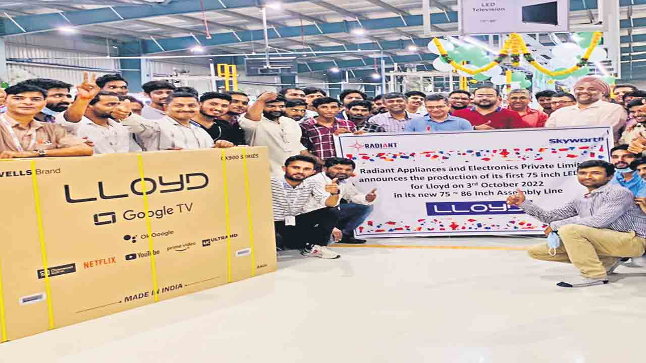 హైదరాబాద్‌లో భారీ టీవీ తయారీ